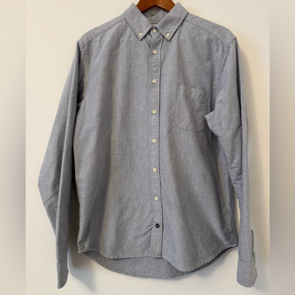 Taylor Stitch The Jack Oxford Men's Button-Down Shirt in Charcoal